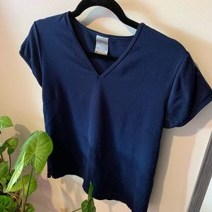 Vintage Nike activewear workout shirt - navy blue